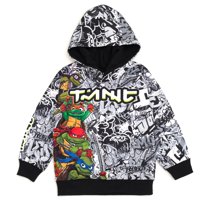 Sudadera Con Capucha Teenage Mutant Ninja Turtles Para Niños Pequeños, Negro/Blanco/Gris