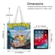 thumbnail image 5 of Babar Bolso de tela con estampado de lienzo para mujer, bolsa de compras reutilizable y estética, con cremallera interior, regalo para mujer, 35 × 40 cm., 5 of 6