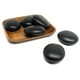 thumbnail image 3 of 6x7cm Spa hot Stone Beauty Stones Massage Lava Natural Stone Hot Relieve Stress RELAX jade massage set toe massage, 3 of 3
