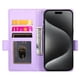 thumbnail image 3 of Funda Cartera Magnética con Tarjetas y Soporte para iPhone 17 Air Morado, 3 of 6