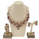 thumbnail image 3 of 4 Pzas 18K Juegos de Joyería Brillantes para Mujer Collar de Cristal Perla Pulsera Aretes Juegos de Anillos Conjuntos de Joyería para Mujer de Honor y Novia para Boda Compromiso Fiesta Graduación, 3 of 7