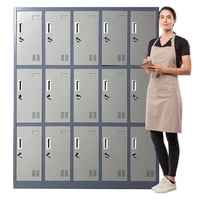 Prochef - Locker Casillero Metálico 5 Cuerpos 15 Puertas