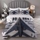 thumbnail image 1 of Science Fiction Aircraft Themed Bedding Three-piece Set Duvet Cover and Pillowcase Set Soft and Comfortable, 1 of 5