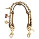 thumbnail image 1 of Colgante Coach de 26 cm de cuero y metal con charms de cereza, llave y dado, 1 of 5