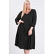thumbnail image 1 of Vestido Con Cuello En V Y Bolsillos Ocultos Talla 2xl, 1 of 6