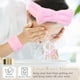 thumbnail image 2 of 9 diademas de coral para lavarse la cara con kit de pulseras, diadema de maquillaje con lazo para mujeres y niñas, diadema de spa súper suave con pulsera para lavarse la cara, cuidado de la piel, baño, 2 of 7