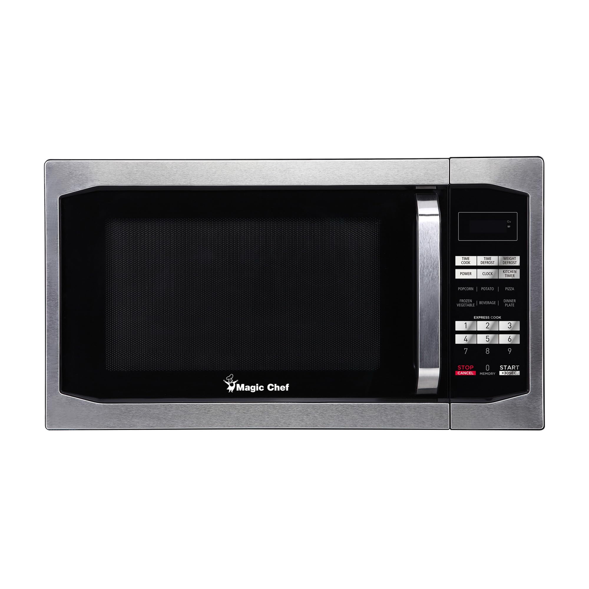 Microondas Magic Chef De 1.6 Pies Cúbicos Encimera De Acero Inoxidable