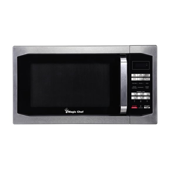 Microondas Magic Chef de 1.6 pies cúbicos Encimera de acero inoxidable