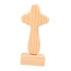 thumbnail image 1 of Estatua De Cruz De Oración, Figura De Madera Para Centros De Mesa, Sala De Estar, Pasillo, Madera, 1 of 3