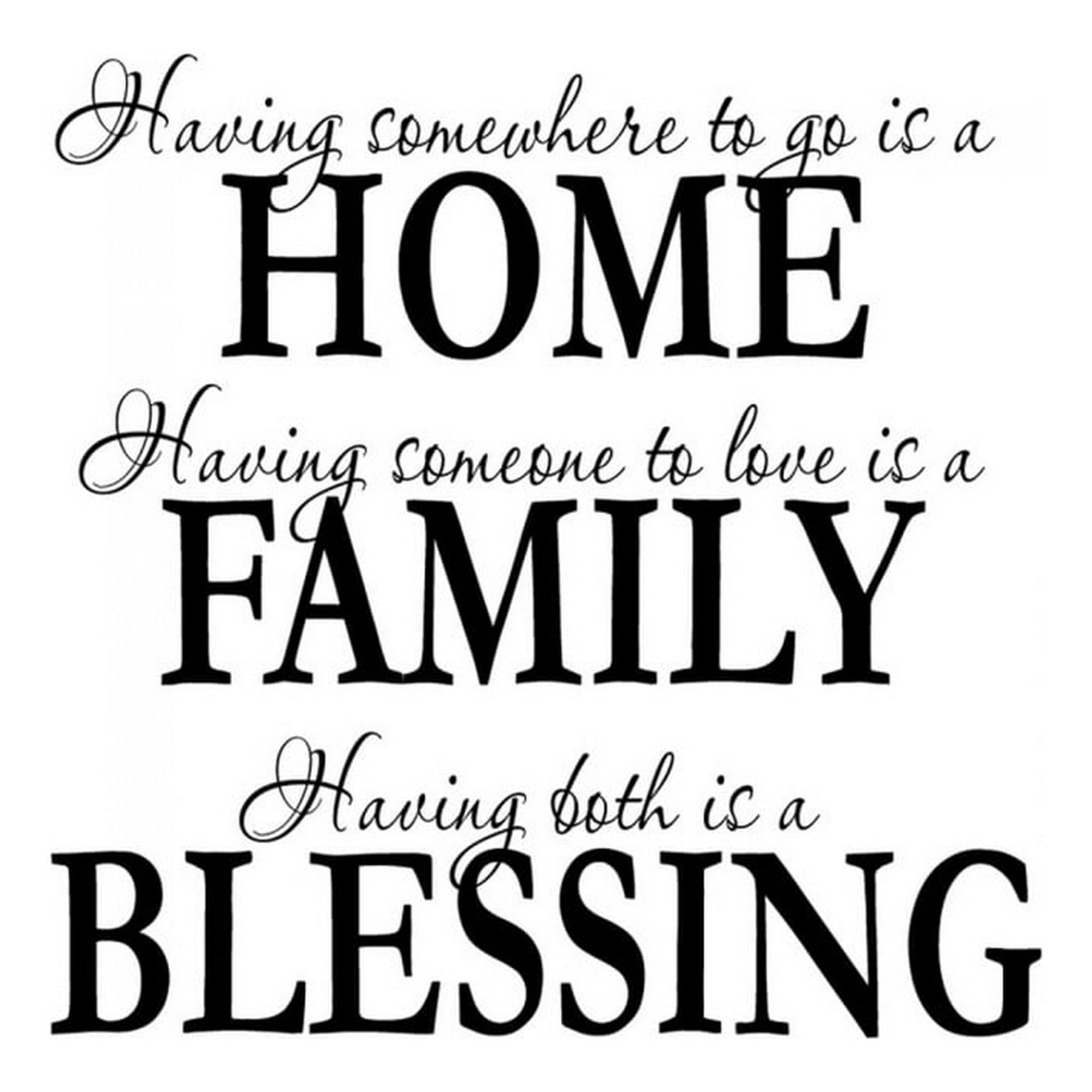 Rienda Libre Graphics - Decomural Home Family Blessing Family Ws-15945