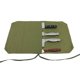 thumbnail image 1 of Funda enrollable para cuchillos HERSENT 4 compartimentos 41 cm de lona para viajar, 1 of 4