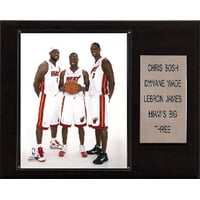 C&I Collectables - Placa Coleccionable De C&I De La Nba, Miami Heat, Lebron James, Dwyane Wade Y Chris Bosh