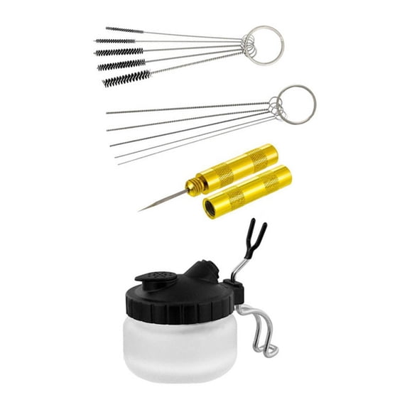 Kit De Limpieza De Aerógrafo Con Soporte De Pluma Para Home Studio