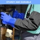 thumbnail image 5 of Guantes Haiou de PVC resistentes a productos químicos, impermeables, 64 cm, azules, 5 of 6