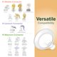 thumbnail image 3 of Protector de pecho Maymom MyFit Comfy Series de 22 mm para zapatos Medela, 3 of 6