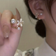thumbnail image 1 of Stylish Heart-Shaped Tassel Earrings with Full Zircon for Women and Girls - Add a Touch of Personality to Your Look, 1 of 5