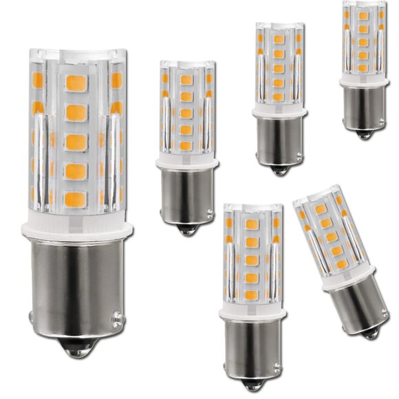 Bombilla LED LEMENG BA15S 3W 2700K 300 lm Pack de 6