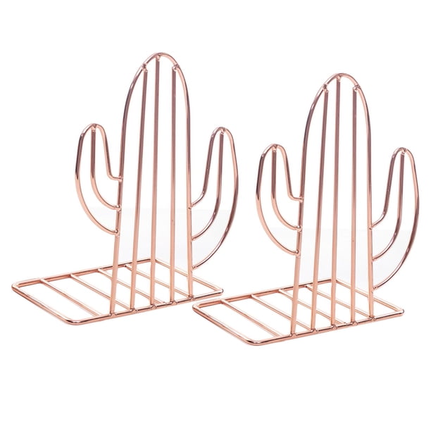 Sujetalibros De Metal Para Libros, Soporte Para Libros, Soporte Para Estantería, Soporte De Oro Rosa
