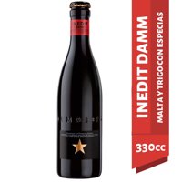 Cerveza Inedit Malta Y Trigo 4,8° Botella 330 Ml Damm