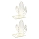thumbnail image 2 of Sujetalibros De Metal, Soporte Para Libros, Soporte Para Estantería, Soporte Dorado, 2 of 5
