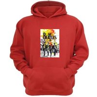 Genérico - Polerón Canguro The Beatles Rojo Talla M Unisex