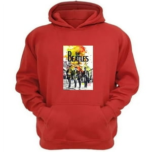 Genérico - Polerón Canguro The Beatles Rojo Talla Xs Unisex