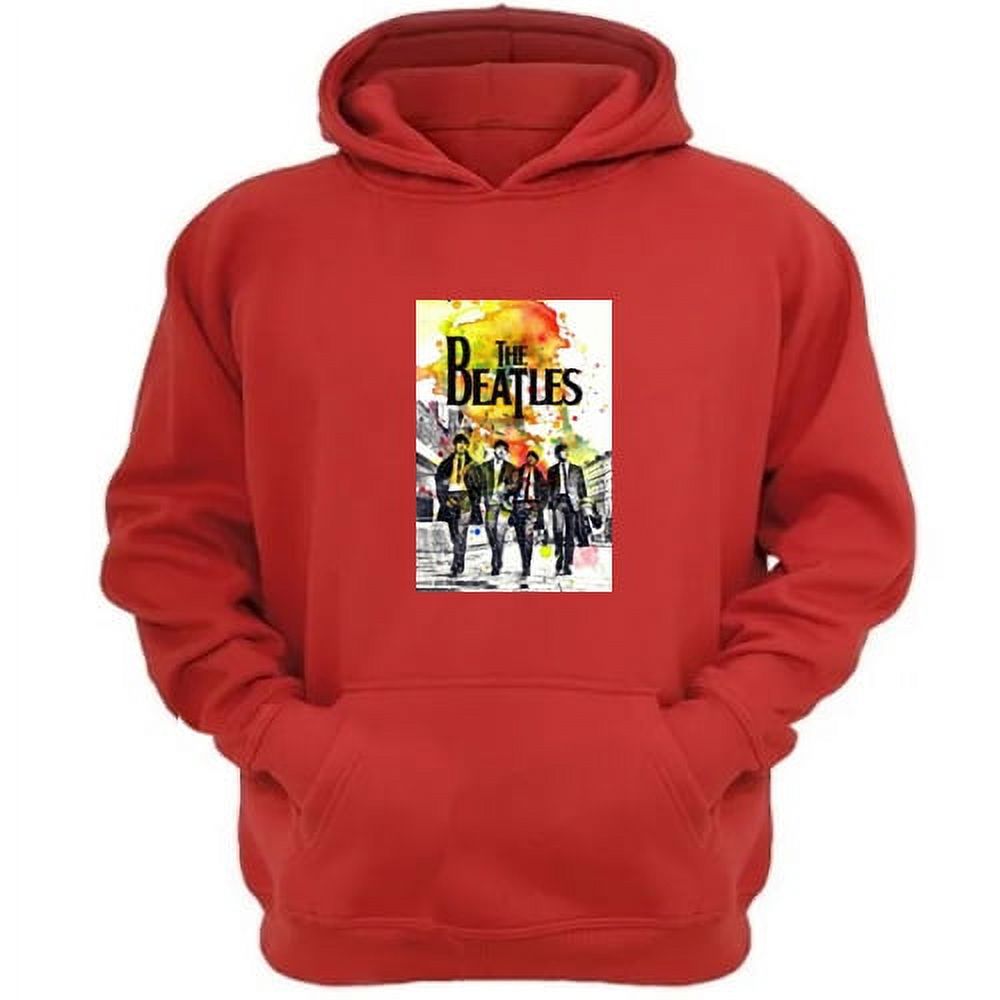 Genérico - Polerón Canguro The Beatles Rojo Talla S Unisex