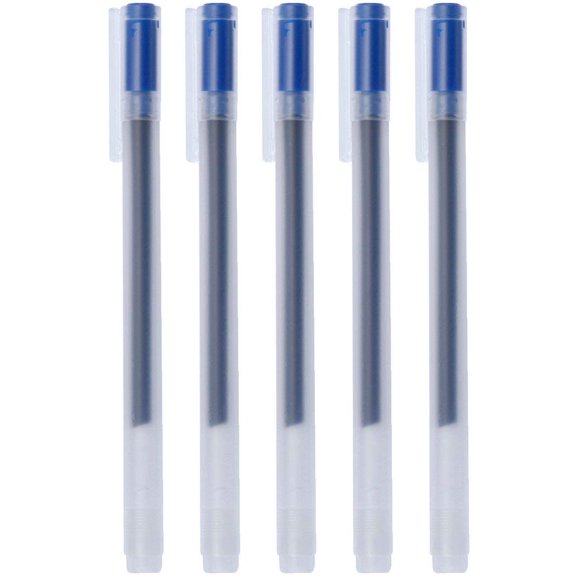 Bolígrafo MUJI 0,38 mm azul - paquete de 5