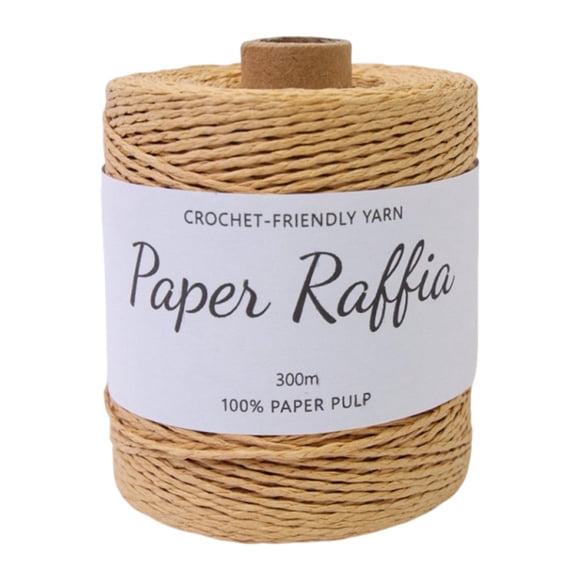 Hilo De Papel De Rafia 1,5 Mm De Espesor Para Bolsas De Ganchillo Cesta De Anidación Gat De Verano Café Ligero