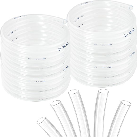 Tubo de vinilo transparente Macepason PVC (9,5 mm de diámetro interior x 12,7 mm de diámetro exterior x 7,62 m)