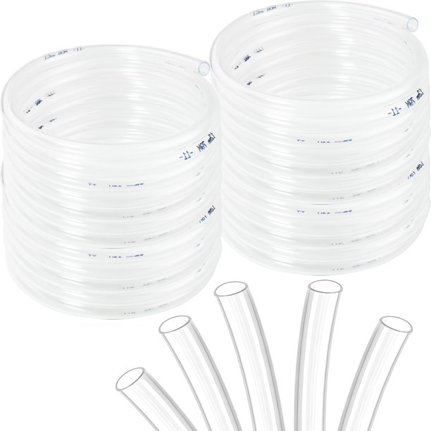 Tubo de vinilo transparente Macepason PVC (9,5 mm de diámetro interior x 12,7 mm de diámetro exterior x 7,62 m)