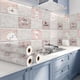 thumbnail image 1 of 1 Roll Marble Self-adhesive Waterproof Wallpaper Fashion Furniture Renovation Room Background Decoration Stickers Kitchen High Temperature And Oil Resistant Cuttable DIY Wallpaper, 1 of 4