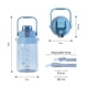 thumbnail image 3 of Botella de agua Glad Tritan de 1,3 L libre de BPA y resistente a fugas, 3 of 6