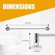 thumbnail image 2 of Barra para toallas HIGHCRAFT 46 cm cromo de pared, 2 of 9