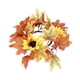 thumbnail image 4 of Corona De Otoño Acción De Gracias Vela Anillos Simulación Centros De Mesa De Halloween Estilo C, 4 of 5