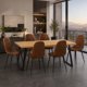 thumbnail image 1 of Comedor Charleston Mesa 75 x 80 x 150 cm + 6 Sillas Velvet Café, 1 of 6