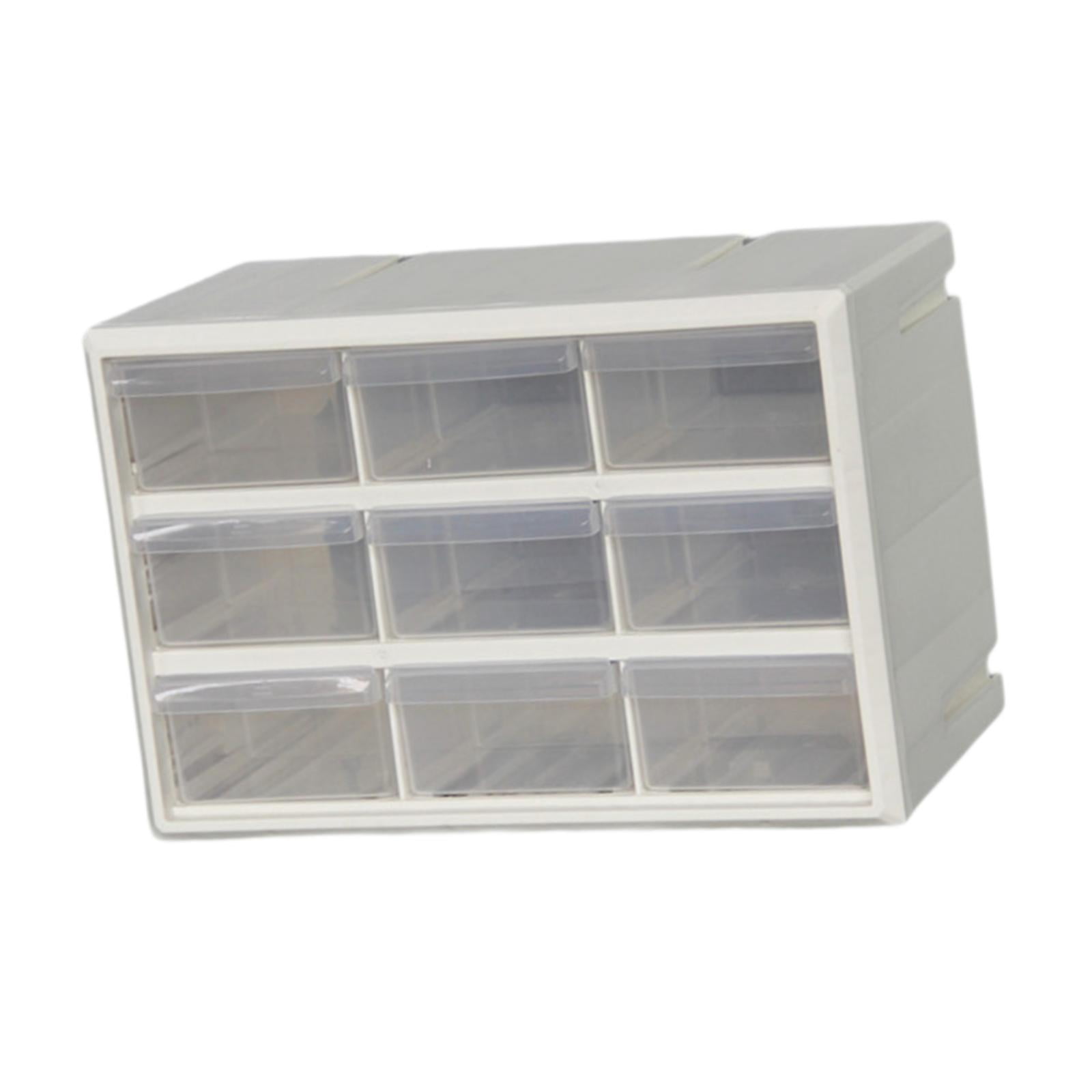 Magideal - Organizador De Almacenamiento De 9 Cajones, Cajón Pequeño Para Guardar Bloques, Caja De Herramientas Para Profesores, Organizador De Garaje Para Blanco