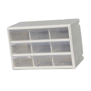 Magideal - Organizador De Almacenamiento De 9 Cajones, Cajón Pequeño Para Guardar Bloques, Caja De Herramientas Para Profesores, Organizador De Garaje Para Blanco