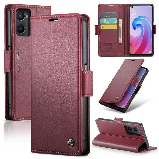 CaseMe tipo cartera Realme 9i 4G con cierre magnético, RFID, tarjetero, soporte, carga inalámbrica