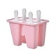 thumbnail image 1 of Molde De Silicona Para Hacer Paletas De Hielo Moldes Para Helado De Helado Congelados 4 Celdas Rosa, 1 of 5