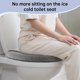 thumbnail image 5 of Cubierta para asiento de inodoro SENOMOR 71 cm gris lavable, 5 of 7