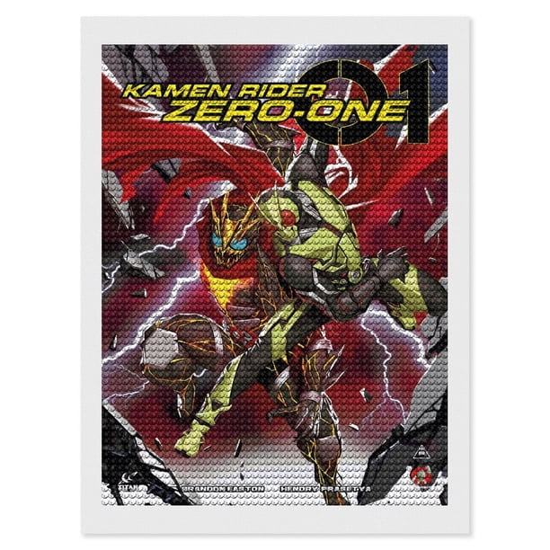 Kamen Rider Kits de Pintura de Diamantes para Adultos 5D DIY Diamond Art Kits Full Drill Diamond Dots para Regalo Decoración de Pared y Relajación Artes de Gemas 30*40cm