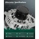 thumbnail image 2 of Alternador SCITOO 12V 135A para Honda Civic 2016-2022, 2 of 9