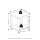 thumbnail image 2 of Mesa auxiliar Furinno Turn-N-Tube de 2 niveles con ruedas Espresso, 2 of 7