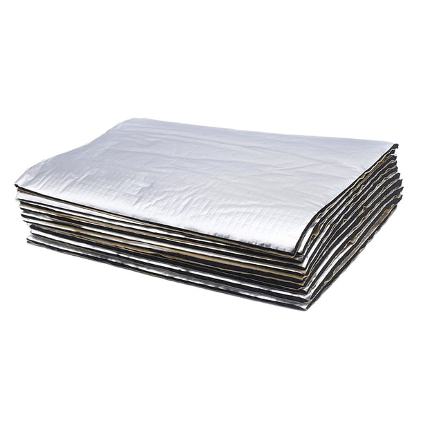10 alfombrillas de aislamiento acústico y térmico de 25 x 18 cm para camiones. Almohadillas de aislamiento de espuma insonorizante para cubierta 5 mm