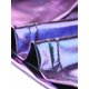 thumbnail image 5 of Agnes Orinda Vestido Formal de Talla Grande para Mujer Cuello Redondo Metálico Manga Corta Fiesta Clubwear Vestido Suelto Mini Camiseta 3X Púrpura, 5 of 8