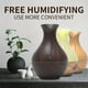 thumbnail image 2 of 1pc 130ML Wood Grain Humidifier, Cool H2o Spray Mist Aroma Essential Oil Diffuser Usb Mini Air Humidifier, 2 of 3