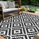 thumbnail image 1 of Alfombra para patio exterior Kalafun 122x183 cm impermeable reversible, 1 of 7