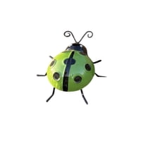 Magideal - 4 Adornos De Pared De Mariquita Para Jardín, Decoración Creativa De Pared, Colección De Metal, Esculturas Colgantes Para Árbol, Jardín, Patio, Exterio