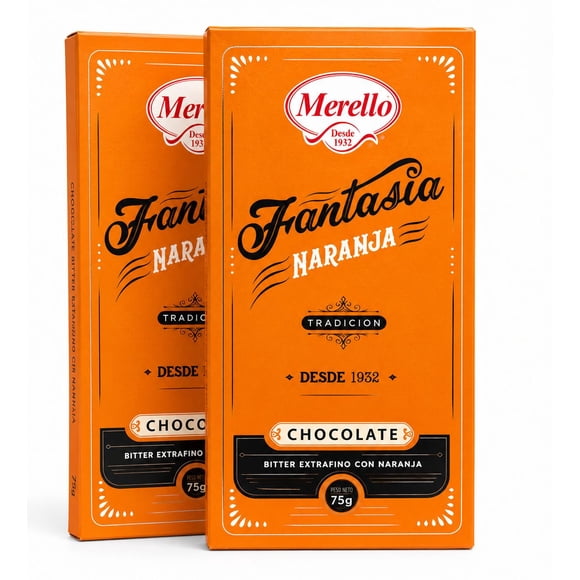 Pack Tableta de Chocolate Naranja 2 un x 75g